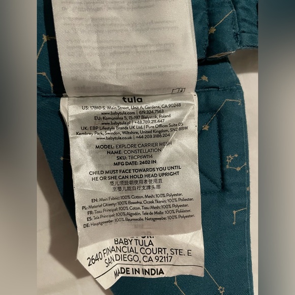 Tula Classic Explore Mesh Carrier in Blue Contellation - Picture 4 of 9